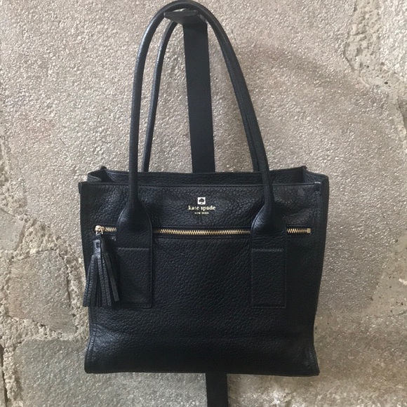 Black Leather Kate Spade Purse ♠️